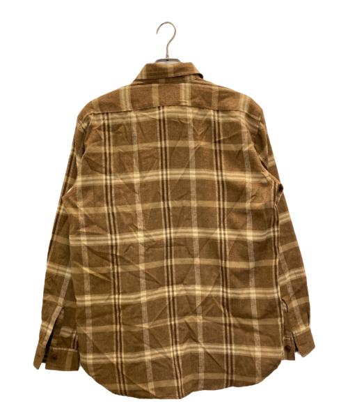 stussy（ステューシー）stussy (ステューシー) オールドチェックネルシャツ ブラウン サイズ:Lの古着・服飾アイテム