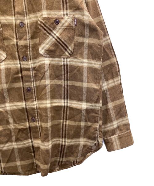 stussy（ステューシー）stussy (ステューシー) オールドチェックネルシャツ ブラウン サイズ:Lの古着・服飾アイテム