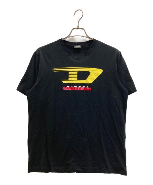DIESEL（ディーゼル）DIESEL (ディーゼル) 半袖カットソー ブラック サイズ:Ｌの古着・服飾アイテム