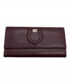 Salvatore Ferragamoサルヴァトーレ フェラガモ）の古着「ガンチョシティ長財布」｜レッド