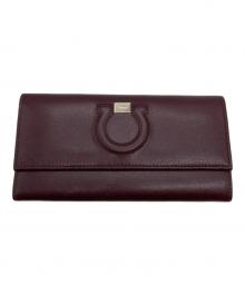 Salvatore Ferragamo（サルヴァトーレ フェラガモ）の古着「ガンチョシティ長財布」｜レッド