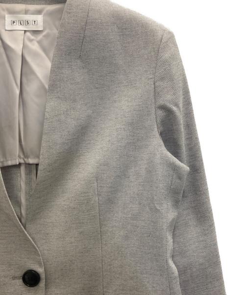 PLST（プラステ）PLST (プラステ) ノーカラージャケット グレー サイズ:Mの古着・服飾アイテム