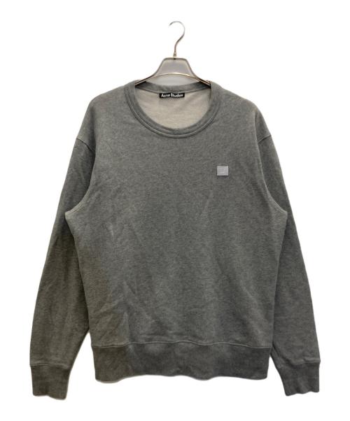 Acne studios（アクネ ストゥディオズ）ACNE STUDIOS (アクネ ストゥディオズ) フェイスパッチスウェット グレー サイズ:XLの古着・服飾アイテム