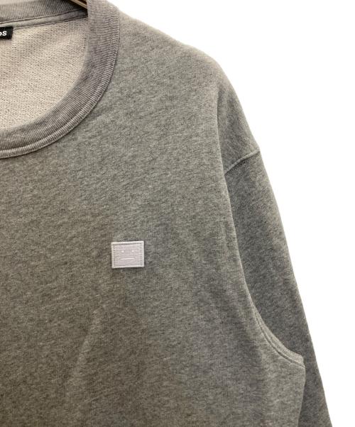 Acne studios（アクネ ストゥディオズ）ACNE STUDIOS (アクネ ストゥディオズ) フェイスパッチスウェット グレー サイズ:XLの古着・服飾アイテム