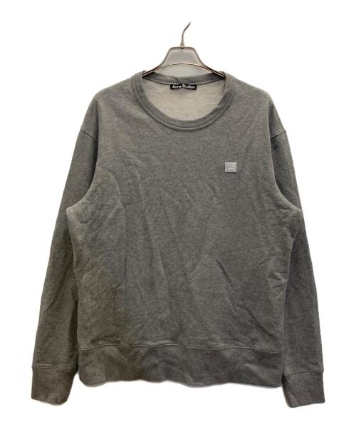 Acne studios（アクネ ストゥディオズ）ACNE STUDIOS (アクネ ストゥディオズ) フェイスパッチスウェット グレー サイズ:XLの古着・服飾アイテム