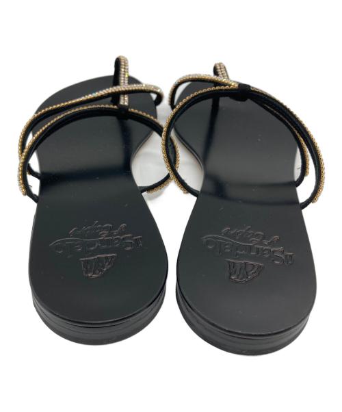 il Sandalo（イルサンダロ）IL SANDALO (イルサンダロ) ビジューサンダル サイズ:38 未使用品の古着・服飾アイテム