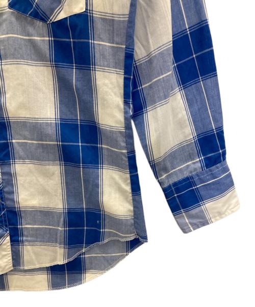 RUSTLER（ラスラー）RUSTLER (ラスラー) ウエスタンシャツ ブルー サイズ:SIZE14 1/2の古着・服飾アイテム