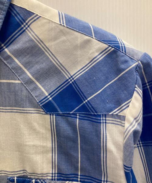 RUSTLER（ラスラー）RUSTLER (ラスラー) ウエスタンシャツ ブルー サイズ:SIZE14 1/2の古着・服飾アイテム
