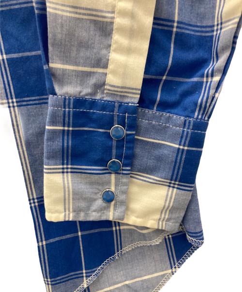 RUSTLER（ラスラー）RUSTLER (ラスラー) ウエスタンシャツ ブルー サイズ:SIZE14 1/2の古着・服飾アイテム