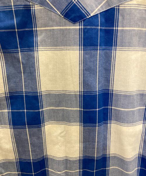 RUSTLER（ラスラー）RUSTLER (ラスラー) ウエスタンシャツ ブルー サイズ:SIZE14 1/2の古着・服飾アイテム