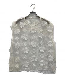 ne quittez pas（ヌキテパ）の古着「シルクカットソー」｜ホワイト