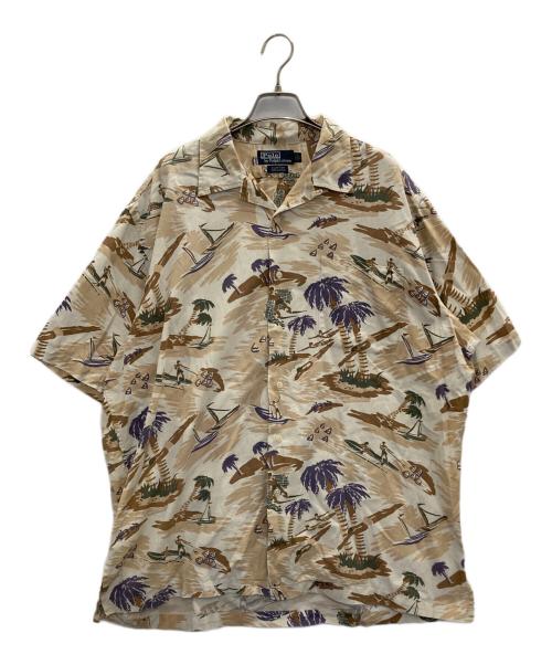 POLO RALPH LAUREN（ポロ・ラルフローレン）POLO RALPH LAUREN (ポロ・ラルフローレン) CLAYTON S/S SHIRTS ベージュ サイズ:Lの古着・服飾アイテム