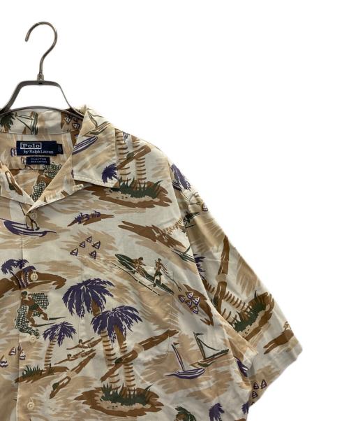 POLO RALPH LAUREN（ポロ・ラルフローレン）POLO RALPH LAUREN (ポロ・ラルフローレン) CLAYTON S/S SHIRTS ベージュ サイズ:Lの古着・服飾アイテム