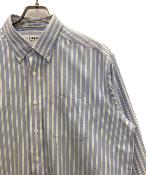 L.L.Bean（エルエルビーン）L.L.Bean (エルエルビーン) ストライプシャツ ブルー サイズ:16 1/2-35の古着・服飾アイテム