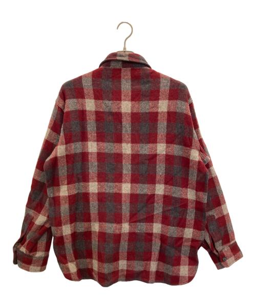 WOOLRICH（ウールリッチ）WOOLRICH (ウールリッチ) 80’sウールチェックシャツ レッド サイズ:Lの古着・服飾アイテム
