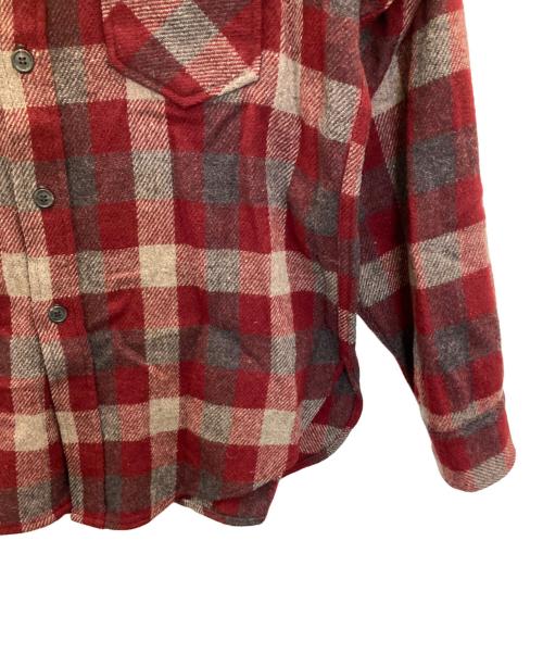 WOOLRICH（ウールリッチ）WOOLRICH (ウールリッチ) 80’sウールチェックシャツ レッド サイズ:Lの古着・服飾アイテム