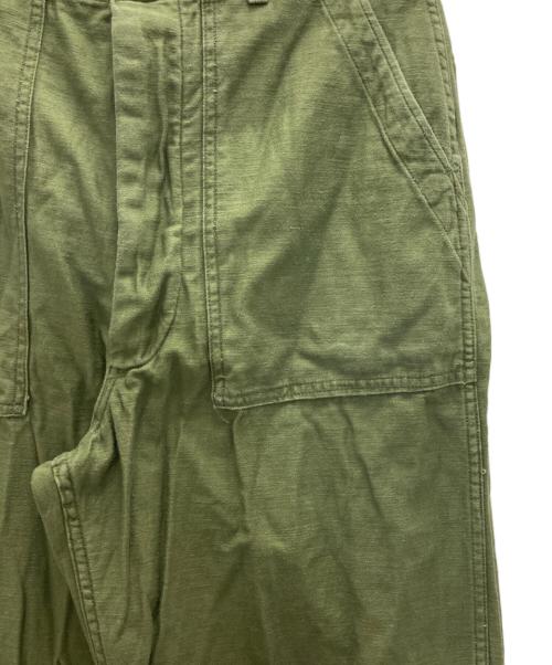 US ARMY（ユーエスアーミー）US ARMY (ユーエスアーミー) コットンサテンベイカーパンツ グリーン サイズ:86cm (W34)の古着・服飾アイテム
