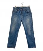 A.PRESSEアプレッセ）の古着「Washed Denim Pants」｜ブルー
