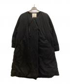 NANGA×F/CE.ナンガ×エフシーイー）の古着「FT NEW COLLARLESS LONG COAT」｜ブラック