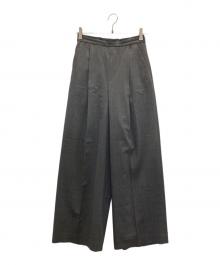 ENFOLD（エンフォルド）の古着「ウールイージーワイドパンツ」｜グレー