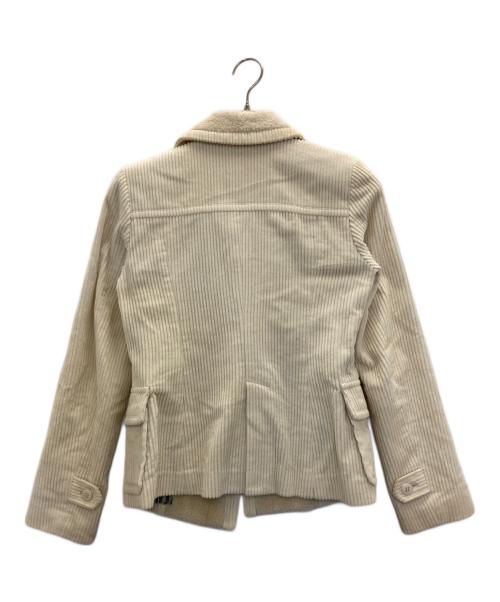 BURBERRY BLUE LABEL（バーバリー ブルー レーベル）BURBERRY BLUE LABEL (バーバリー ブルー レーベル) コーデュロイジャケット ホワイト サイズ:38の古着・服飾アイテム