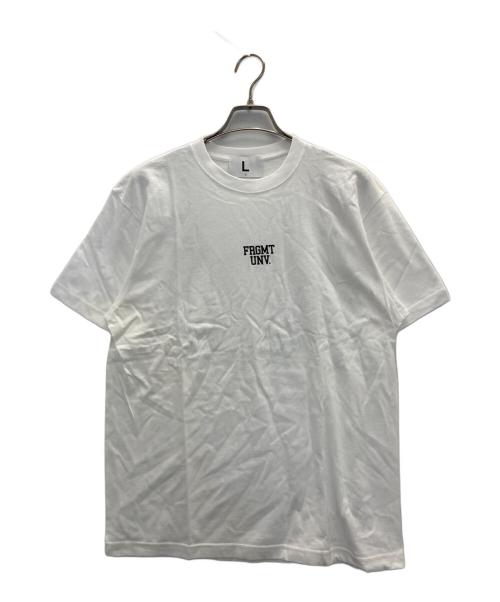 FRAGMENT DESIGN（フラグメントデザイン）FRAGMENT DESIGN (フラグメントデザイン) university プリントTシャツ ホワイト サイズ:Ｌの古着・服飾アイテム