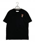JIL SANDER+ジルサンダープラス）の古着「マッシュルーム刺繍Tシャツ」｜ブラック