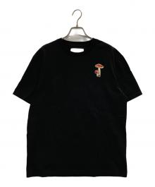 JIL SANDER+（ジルサンダープラス）の古着「マッシュルーム刺繍Tシャツ」｜ブラック