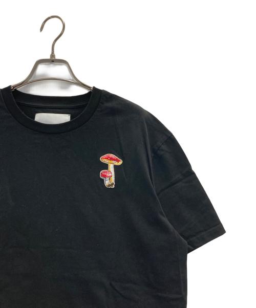 JIL SANDER+（ジルサンダープラス）JIL SANDER+ (ジルサンダープラス) マッシュルーム刺繍Tシャツ ブラック サイズ:Mの古着・服飾アイテム