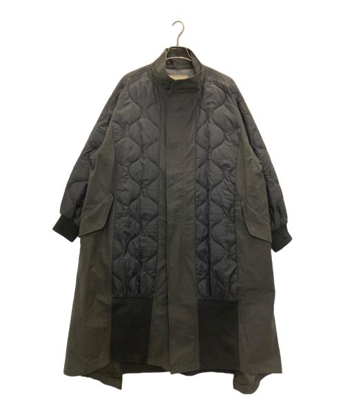 etsinta（エシンタ）etsinta (エシンタ) 切替マキシミリタリーコート ブラック サイズ:1の古着・服飾アイテム