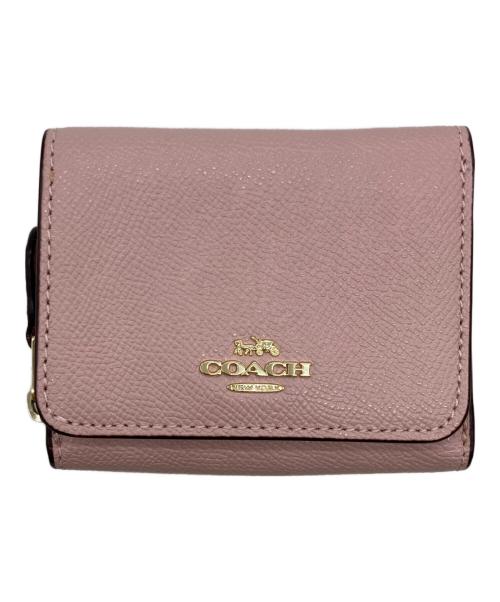 COACH（コーチ）COACH (コーチ) 3つ折り財布 ピンクの古着・服飾アイテム