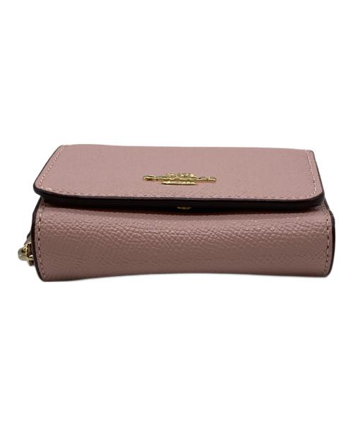 COACH（コーチ）COACH (コーチ) 3つ折り財布 ピンクの古着・服飾アイテム