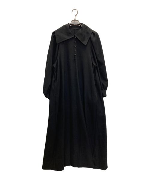 STYLE MIXER（スタイルミキサー）STYLE MIXER (スタイルミキサー) ビッグカラーフレアワンピース ブラック サイズ:SIZE Mの古着・服飾アイテム