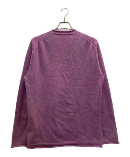 COMME des GARCONS SHIRT（コムデギャルソンシャツ）COMME des GARCONS SHIRT (コムデギャルソンシャツ) ウールロールネックニット パープル サイズ:Ｌの古着・服飾アイテム