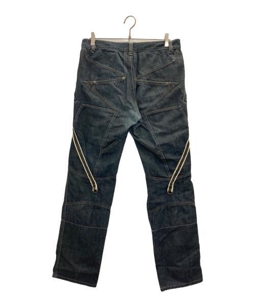 PPFM（ピーピーエフエム）PPFM (ピーピーエフエム) ギミックデニムパンツ インディゴ サイズ:不明の古着・服飾アイテム