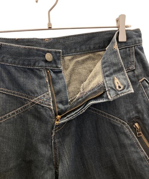 PPFM（ピーピーエフエム）PPFM (ピーピーエフエム) ギミックデニムパンツ インディゴ サイズ:不明の古着・服飾アイテム