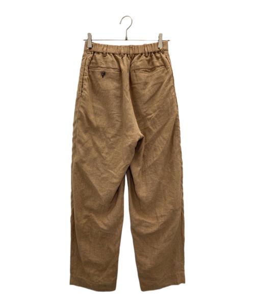 MARKWARE（マーカウェア）MARKWARE (マーカウェア) タックテーパードトラウザー ベージュ サイズ:Sの古着・服飾アイテム