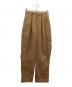 MARKWARE（マーカウェア）の古着「タックテーパードトラウザー」｜ベージュ