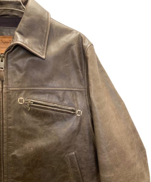 Timberland（ティンバーランド）Timberland (ティンバーランド) カウレザージャケット ブラウン サイズ:Mの古着・服飾アイテム