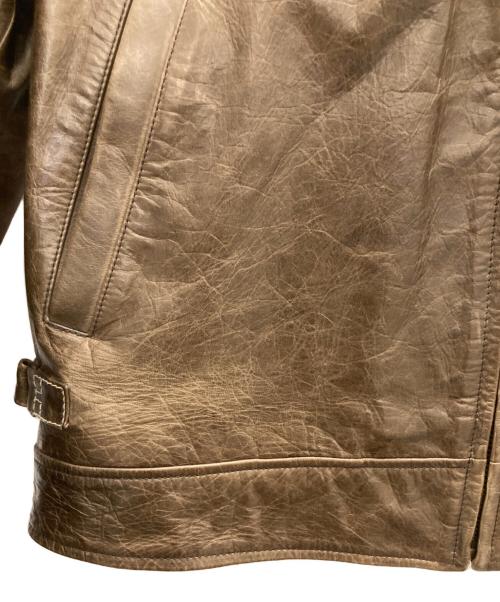 Timberland（ティンバーランド）Timberland (ティンバーランド) カウレザージャケット ブラウン サイズ:Mの古着・服飾アイテム