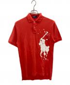 POLO RALPH LAURENポロ・ラルフローレン）の古着「ペイントビッグポニーポロシャツ」｜レッド