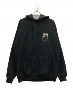 stussyステューシー）の古着「プルオーバーパーカー」｜ブラック