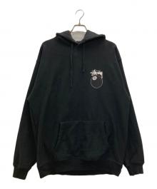 stussy（ステューシー）の古着「プルオーバーパーカー」｜ブラック