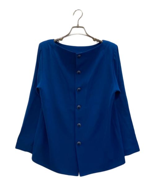 Yves Saint Laurent（イヴサンローラン）Yves Saint Laurent (イヴサンローラン) セットアップブラウス ブルー サイズ:Mの古着・服飾アイテム