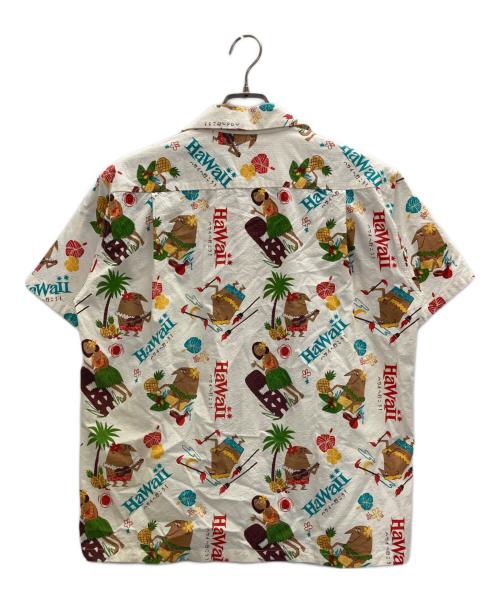 Sun Surf（サンサーフ）Sun Surf (サンサーフ) SEERSUCKER OPEN SHIRT “TRIP TO HAWAII” ベージュ サイズ:Mの古着・服飾アイテム