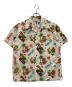 Sun Surf（サンサーフ）の古着「SEERSUCKER OPEN SHIRT “TRIP TO HAWAII”」｜ベージュ