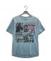stussy（ステューシー）の古着「プリントTシャツ」｜スカイブルー