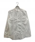 ARMANI COLLEZIONIアルマーニ コレツィオーニ）の古着「ノーカラーシャツ」｜ホワイト
