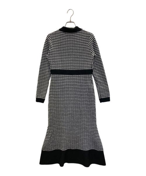 HER LIP TO（ハーリップトゥ）Her lip to (ハーリップトゥ) バッキンガムニットドレス ブラック サイズ:Ｍの古着・服飾アイテム