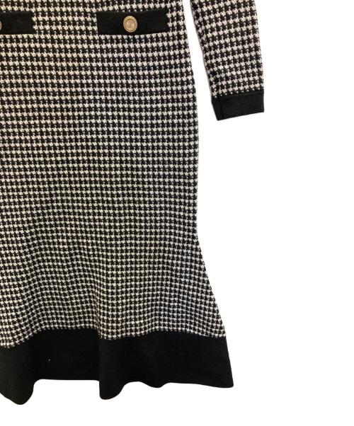 HER LIP TO（ハーリップトゥ）Her lip to (ハーリップトゥ) バッキンガムニットドレス ブラック サイズ:Ｍの古着・服飾アイテム